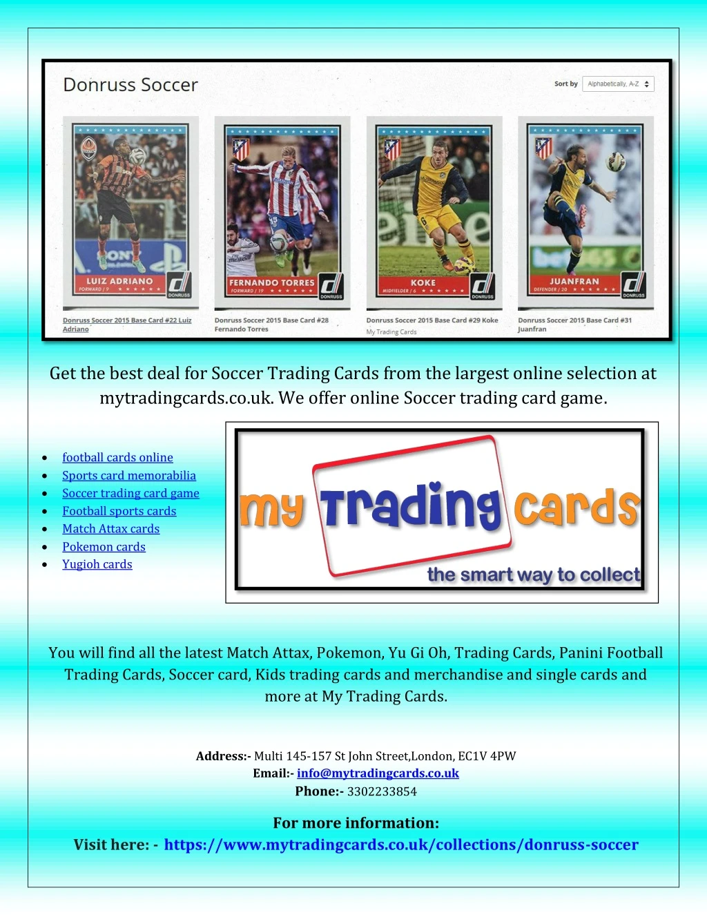get the best deal for soccer trading cards from