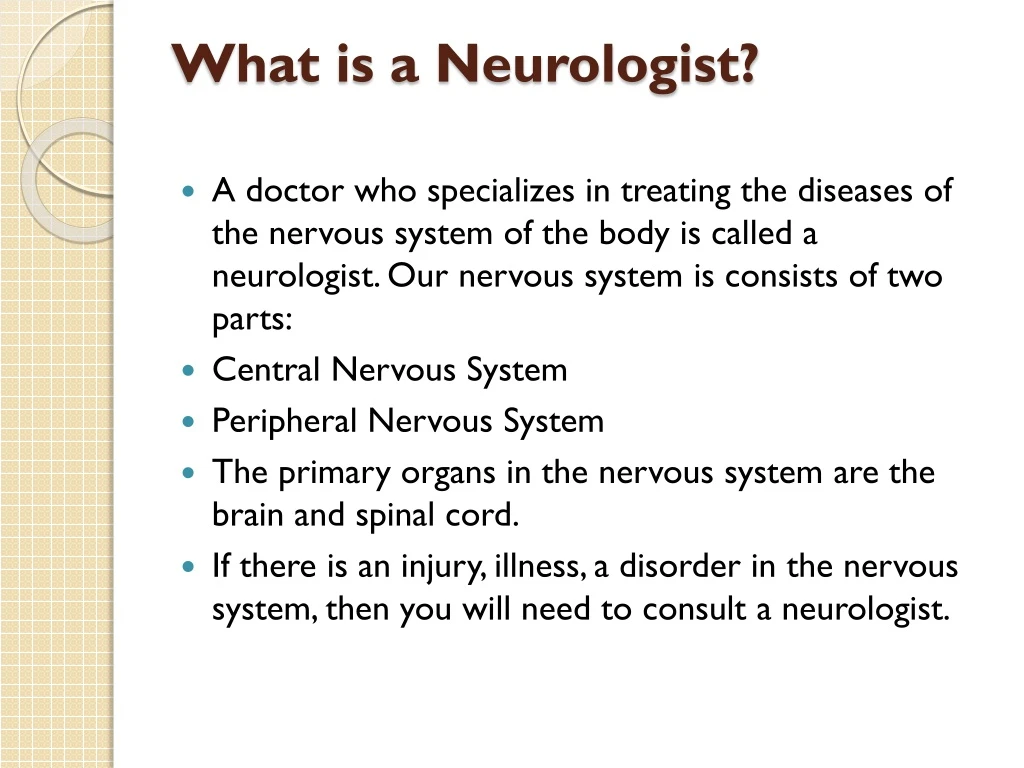 what is a neurologist