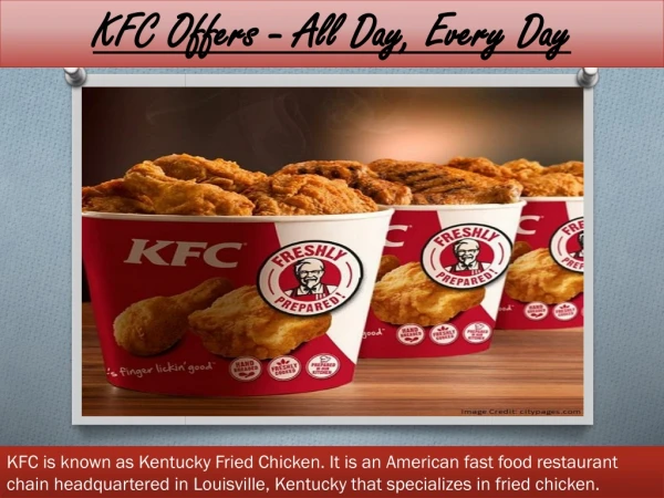 KFC Offers Today
