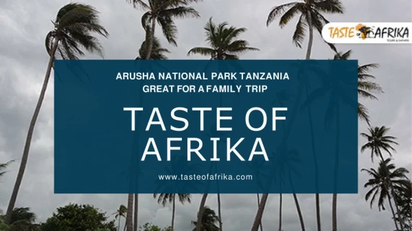 Make Precious Memories at Arusha National Park Tanzania