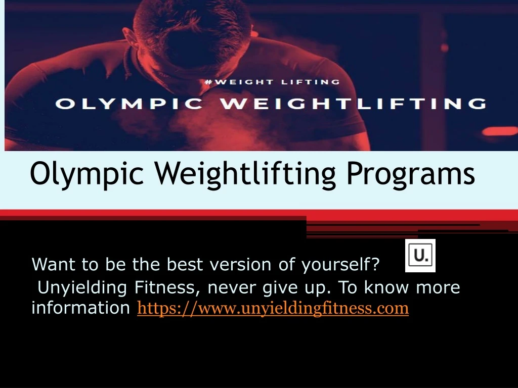 olympic weightlifting programs