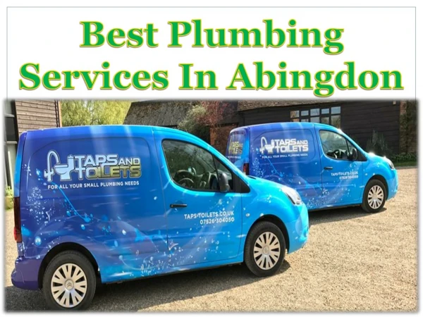Best Plumbing Services In Abingdon