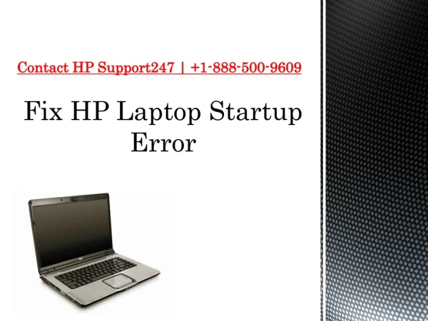 Fix HP Laptop Startup Error with Useful Solution