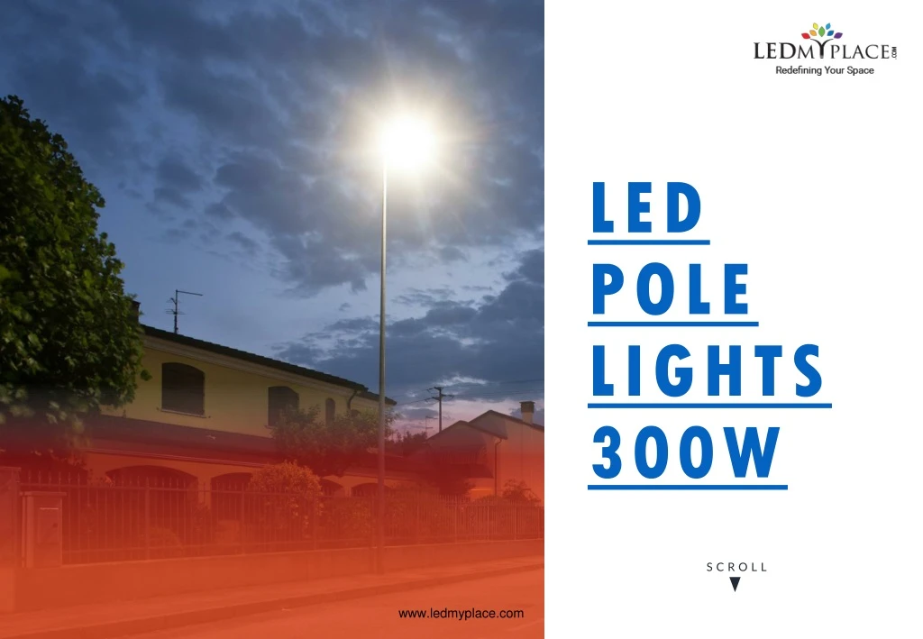 led pole lights 300w
