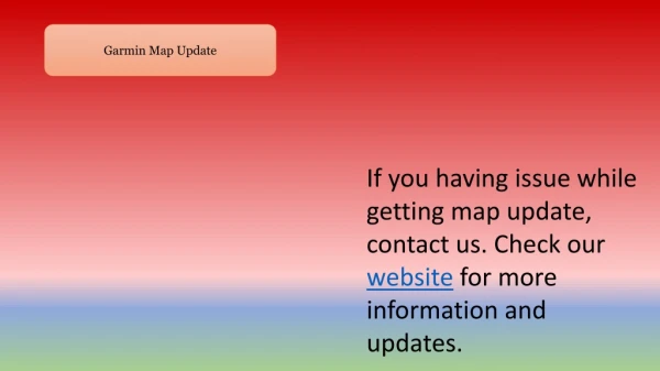 Garmin Map Update