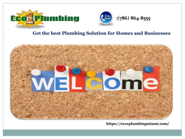 Hire the Eco 1 plumbing Miami Company for the Quality services