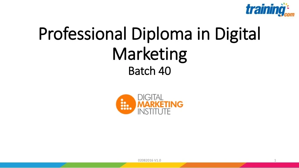 professional diploma in digital marketing batch 40