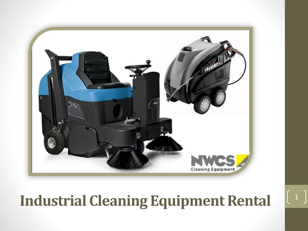industrial cleaning equipment rental