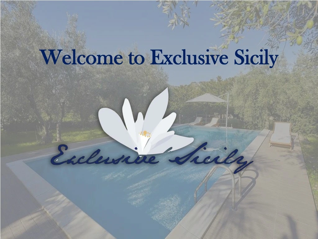 welcome to exclusive sicily
