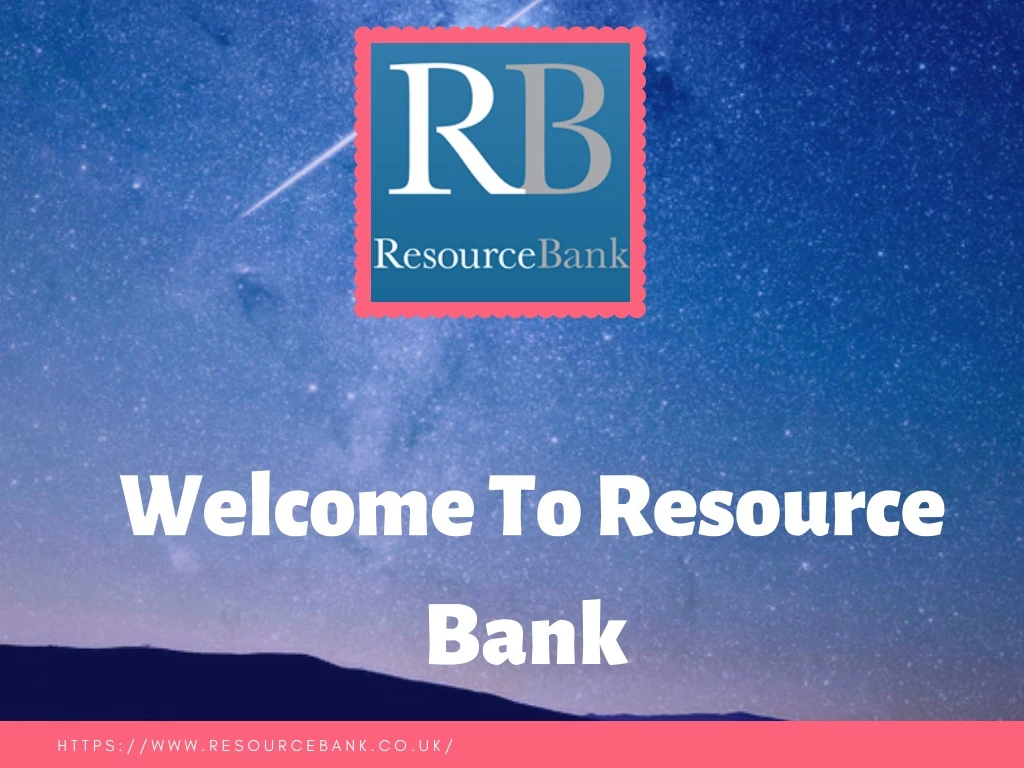 welcome to resource bank