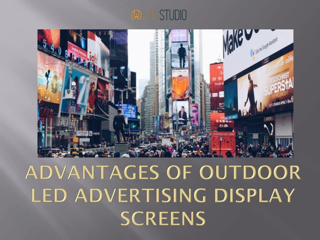 advantages of outdoor led advertising display screens
