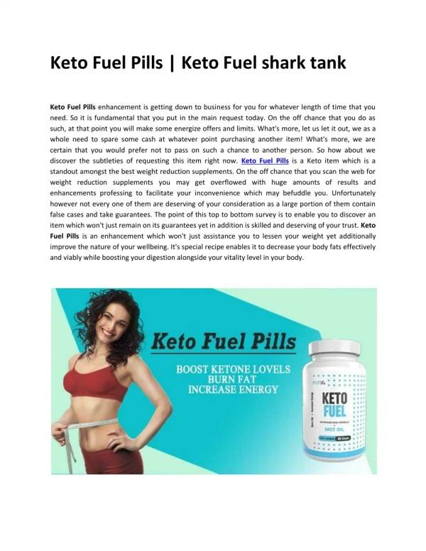 Keto Fuel Pills