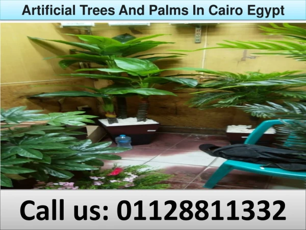 Artificial Trees and Palms in Cairo Egypt