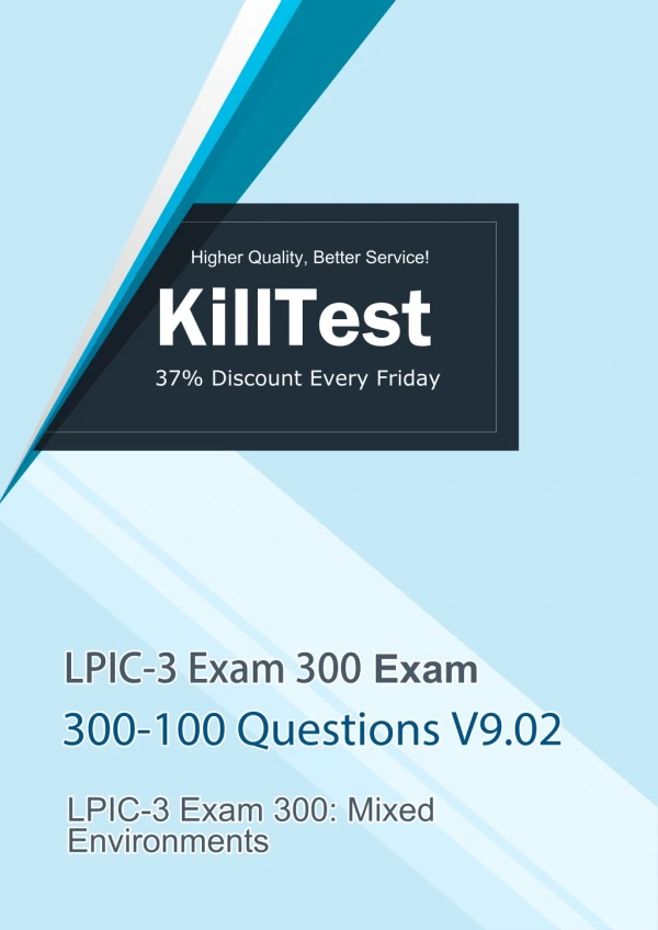 Lpi 300-100 LPIC-3 Exam 300 Free Q&As V9.02 | Killtest