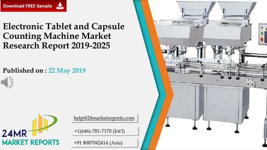 electronic tablet and capsule counting machine market research report 2019 2025