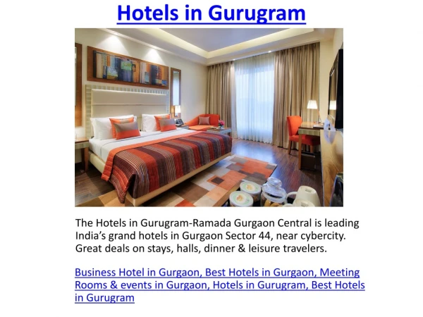 Hotels in Gurugram