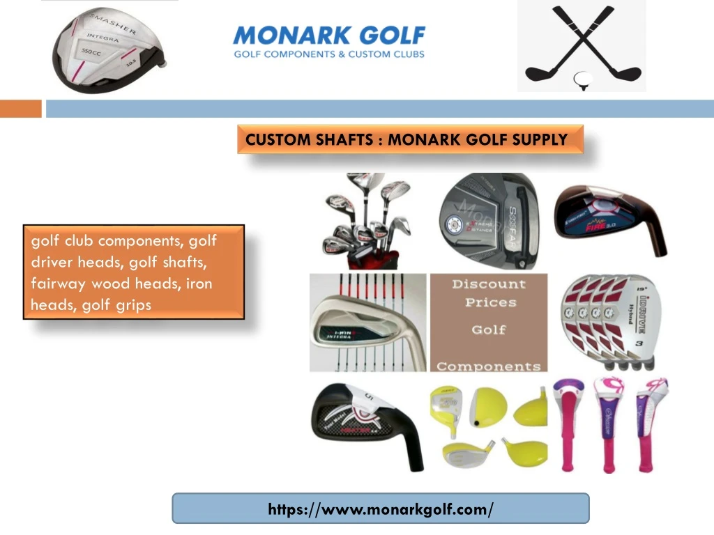 custom shafts monark golf supply