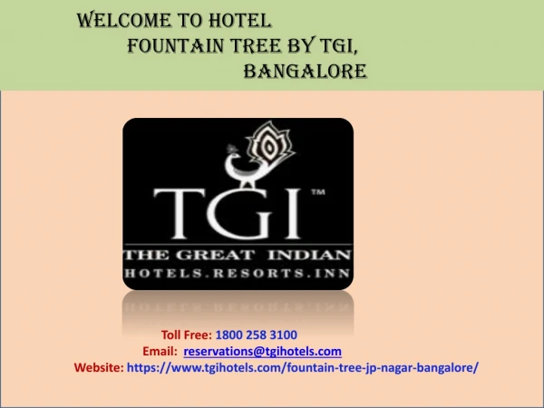 best hotels in bangalore for couples