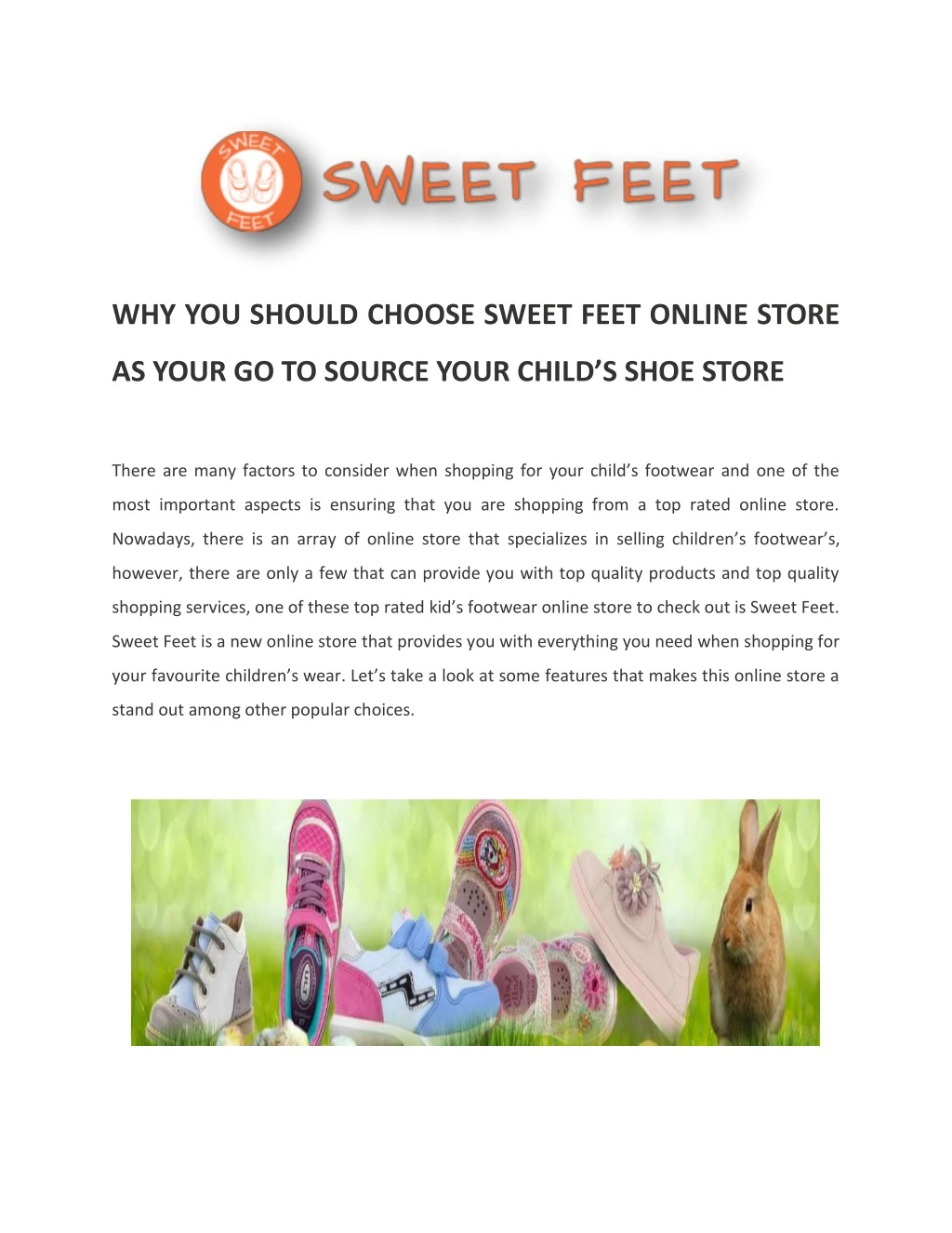 why you should choose sweet feet online store
