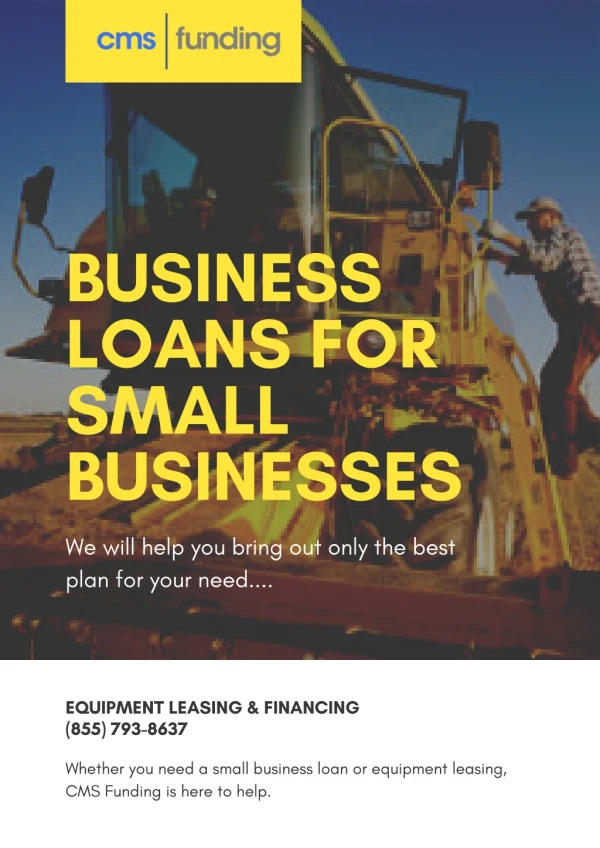 Business Expansion Loans for Small Businesses - CMS Funding