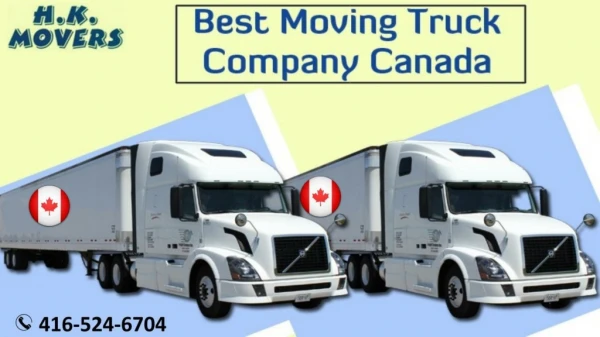 Best Moving Truck Company Canada