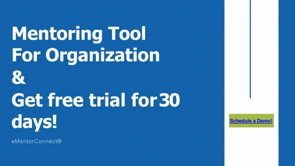 Mentoring Toolkit For Startup Organization| Get free trial for 30 days!