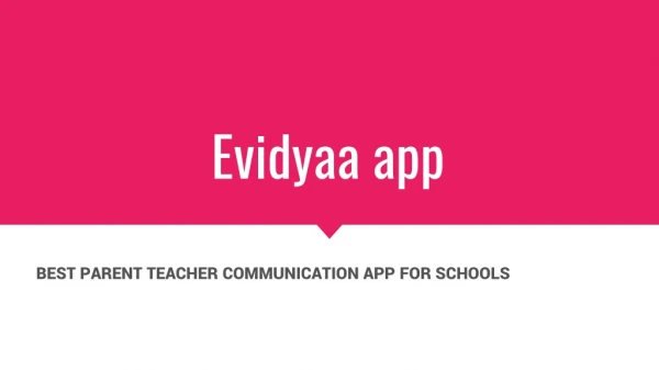 Best Parent Teacher Communication App for Schools