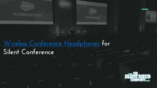 Wireless Conference Headphones for Silent Conference