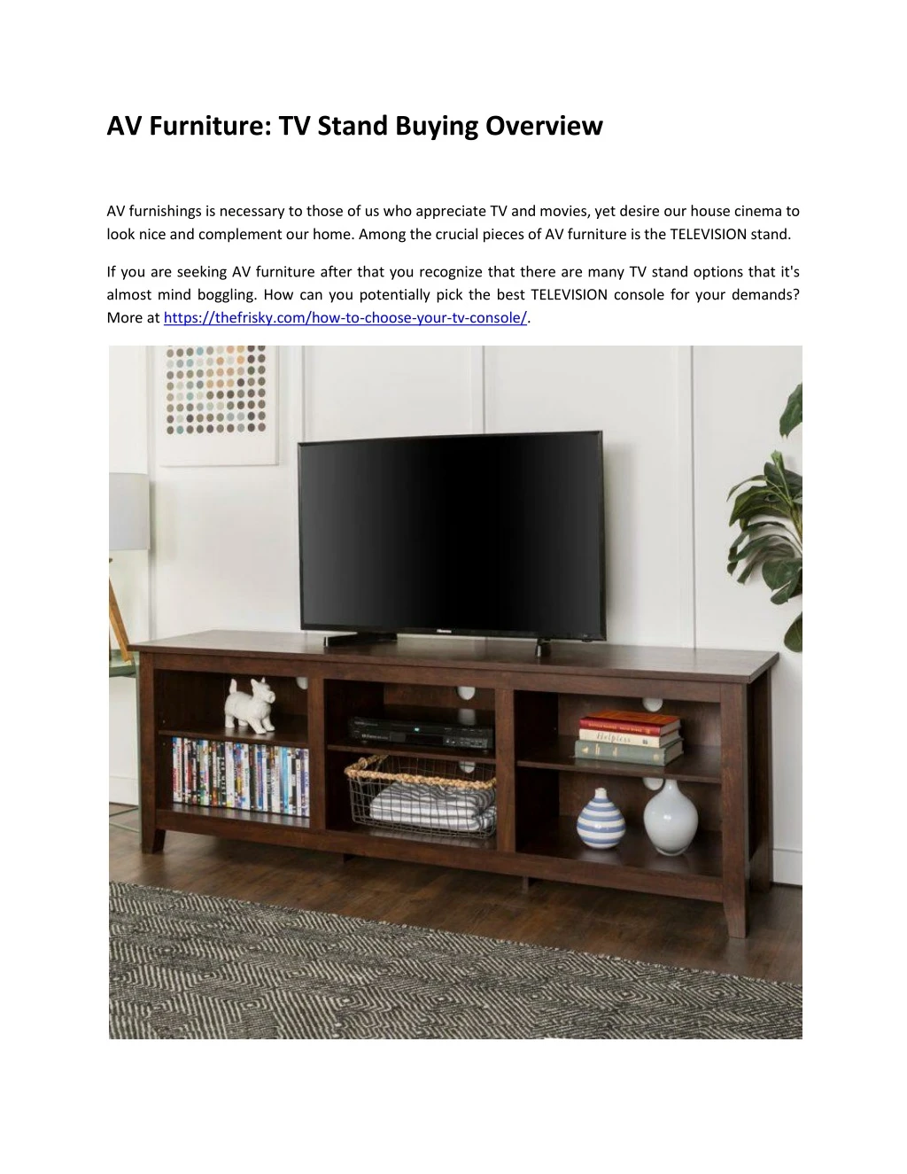 av furniture tv stand buying overview