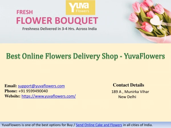 Best Online Flowers Delivery Shop - YuvaFlowers