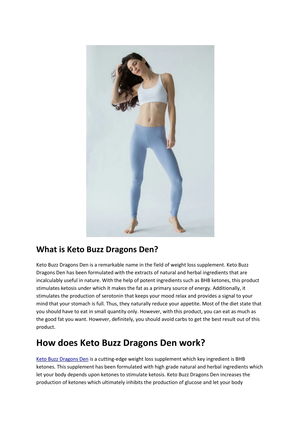 what is keto buzz dragons den