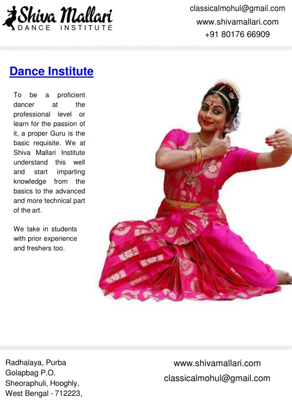 Best Bharatanatyam Institute in West Bengal - Shiva Mallari