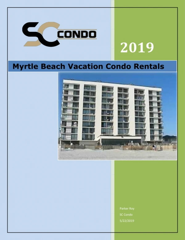 Myrtle Beach Vacation Condo Rentals
