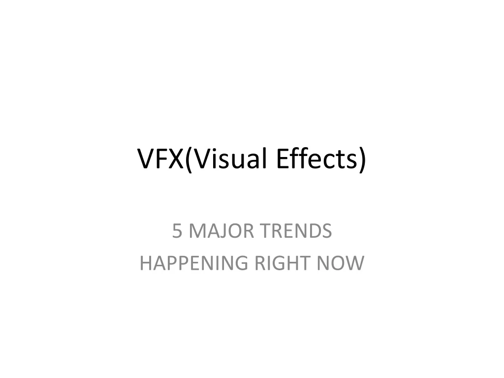 vfx visual effects