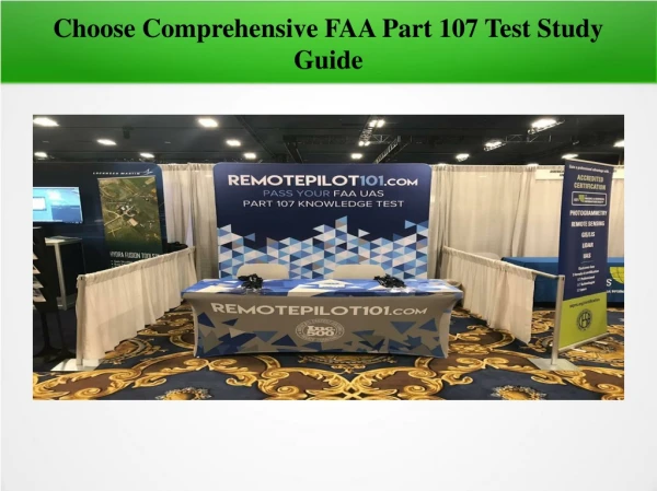 Choose Comprehensive FAA Part 107 Test Study Guide