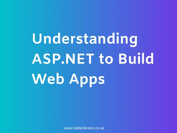 Understanding of asp.net