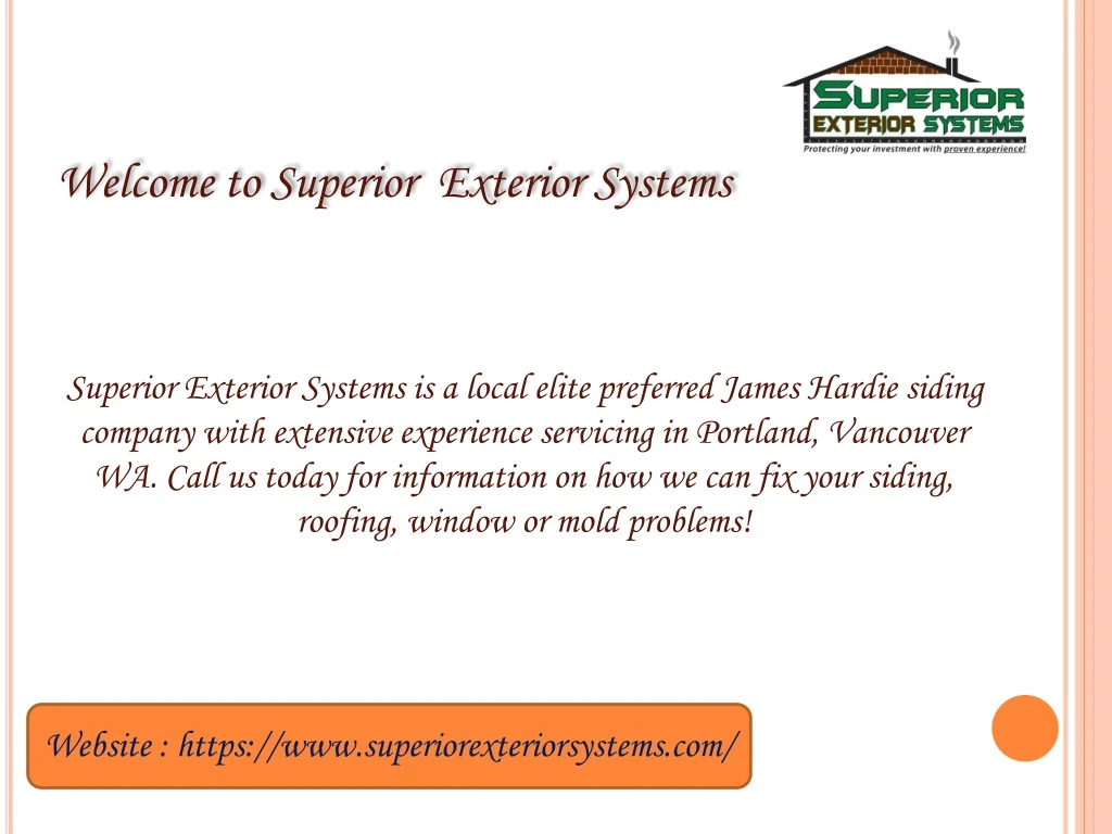 welcome to superior exterior systems