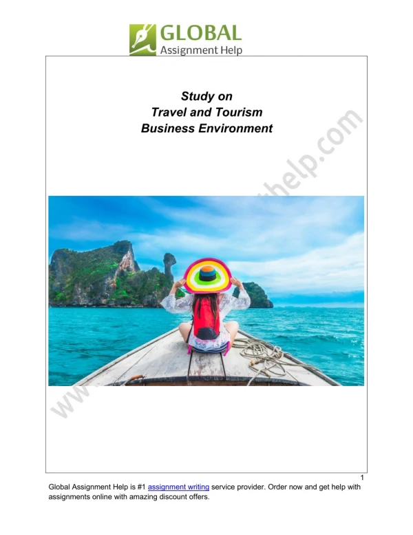 A Research Report On Travel and Tourism Business Environment