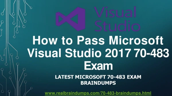 Microsoft Visual Studio 70-483 Exam Dumps