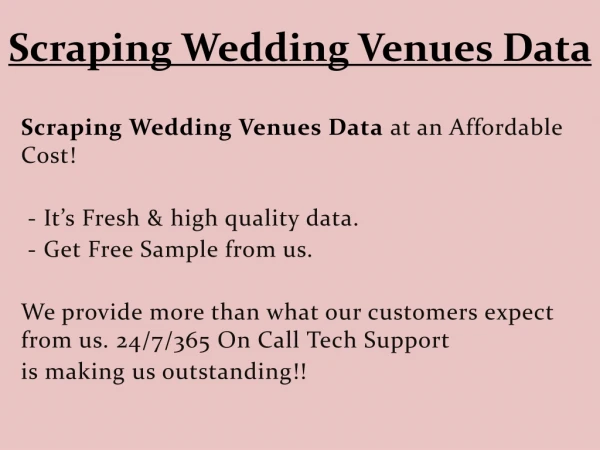 scraping wedding venues data