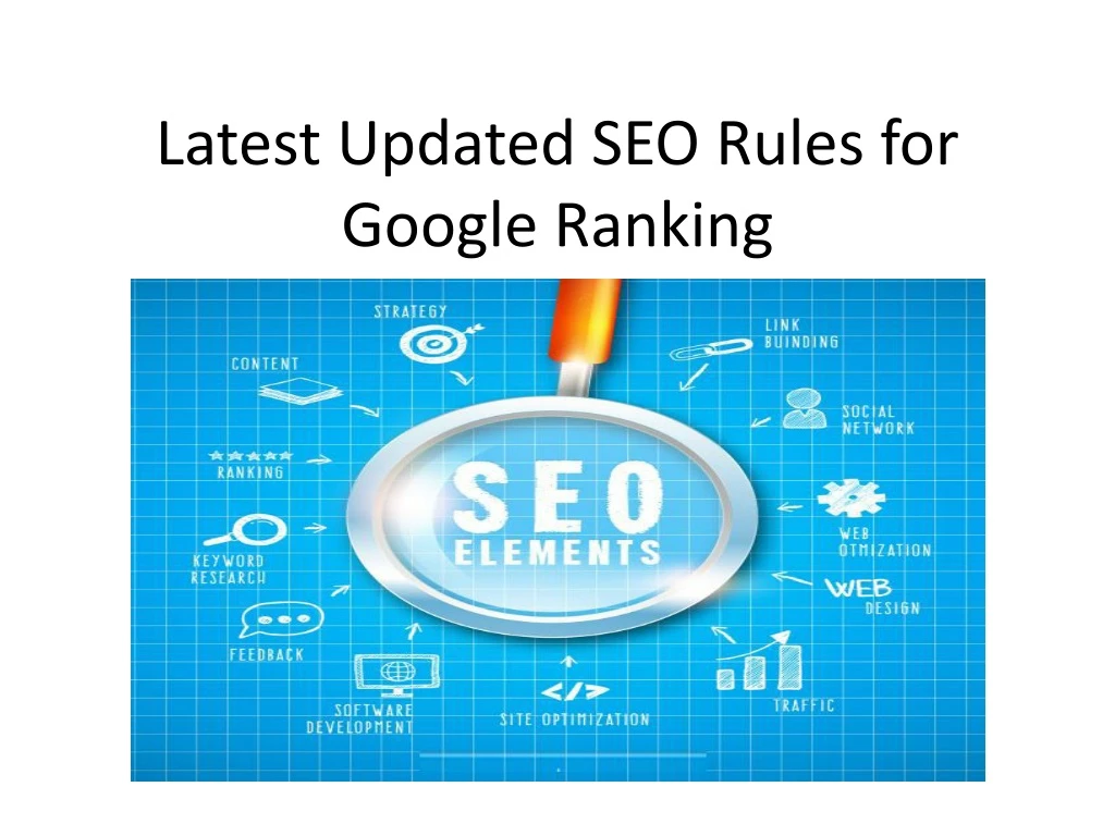 latest updated seo rules for google ranking