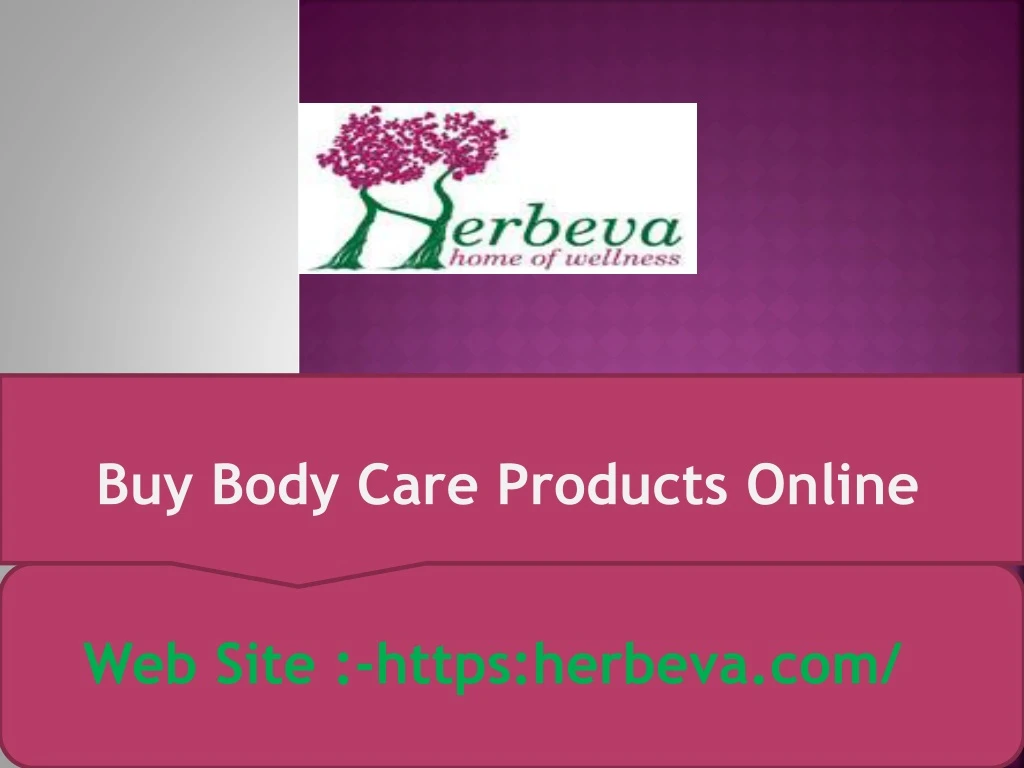 buy body care products online