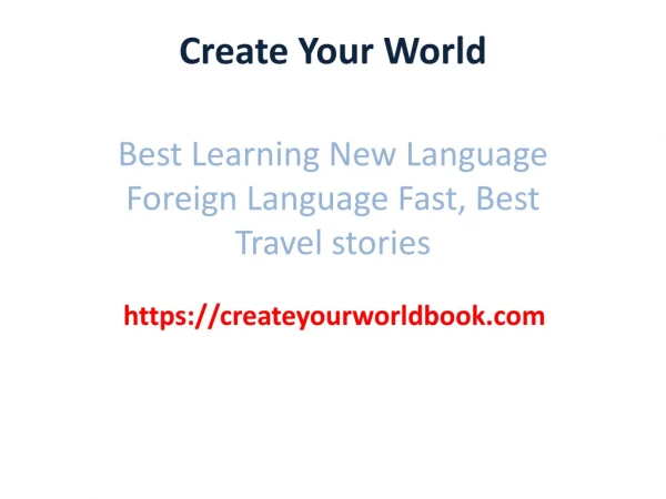 Best travel stories for learing language