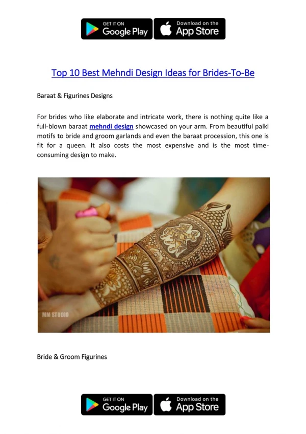 Top 10 Best Mehndi Design Ideas for Brides-To-Be