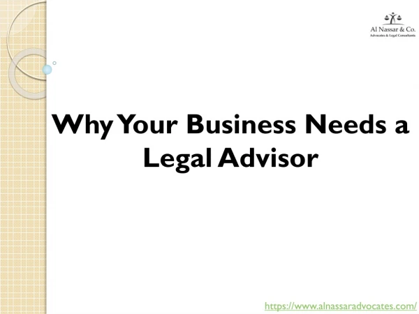 Why Your Business Needs a Legal Advisor