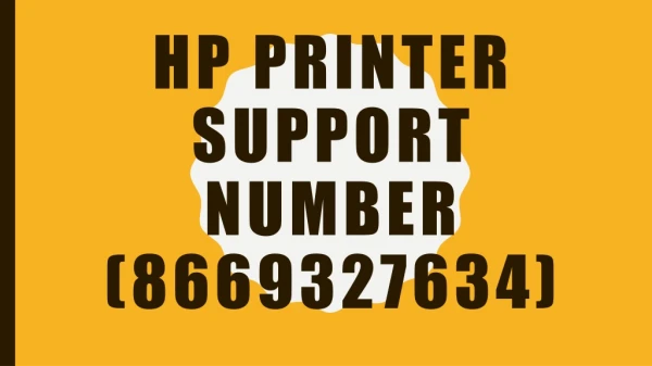HP Printer Support Number (8669327634) | HP Error | Setup