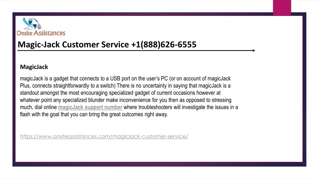 magic jack customer service 1 888 626 6555