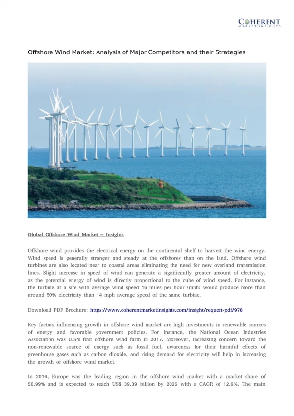 Offshore wind market