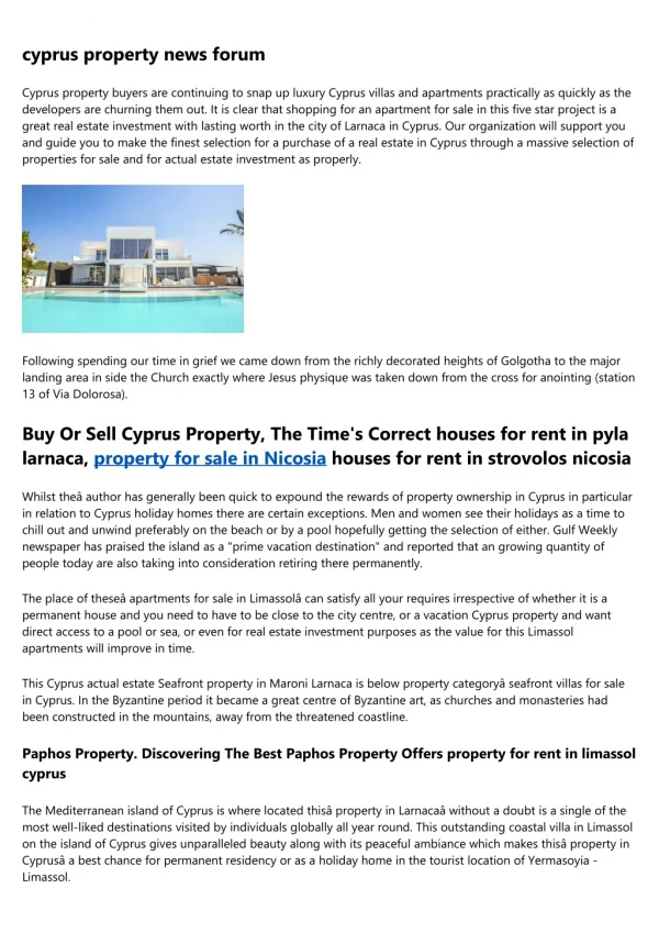 property for sale in cyprus south - Compare 3000 Available Luxury Properties in Cyprus