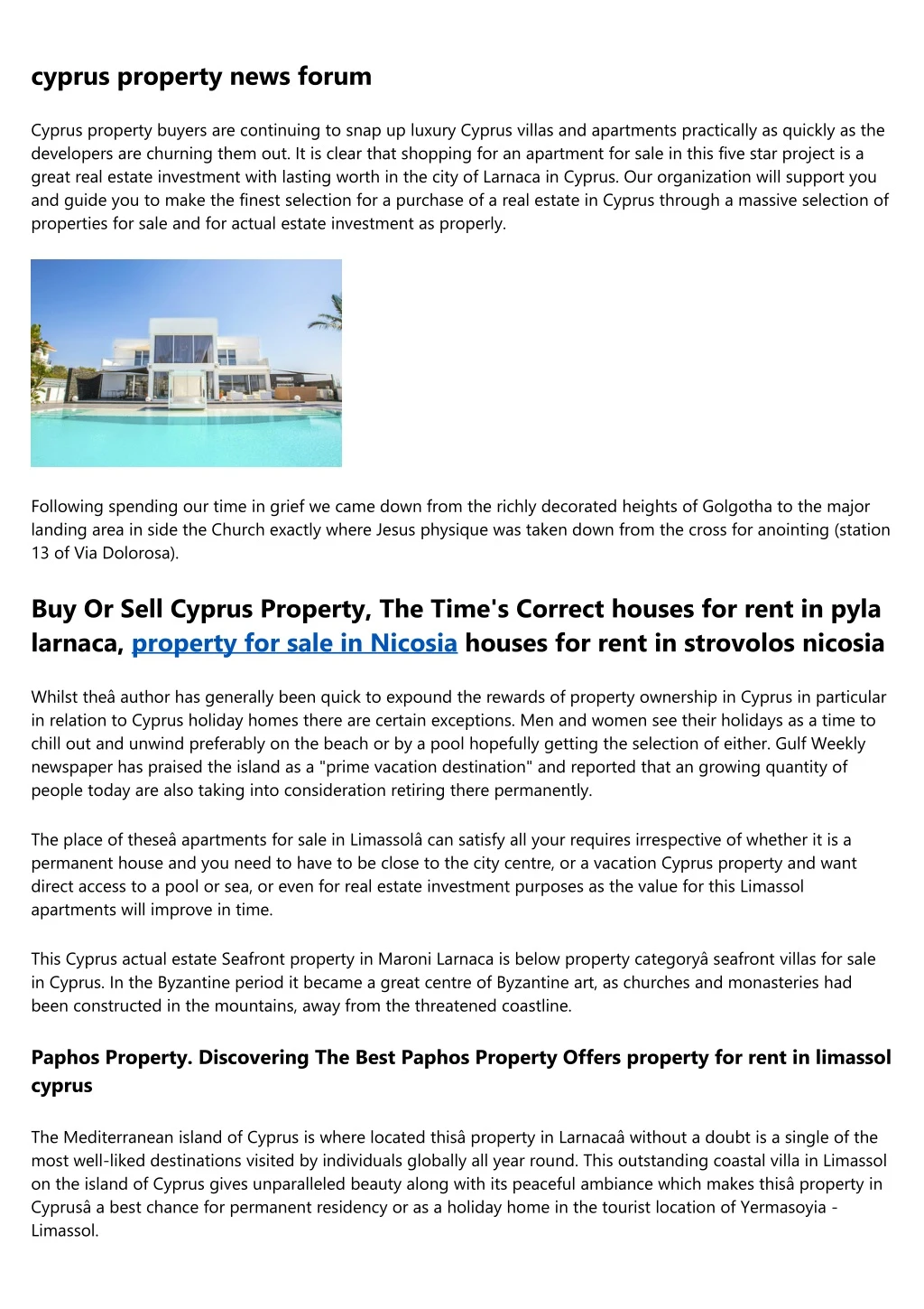 cyprus property news forum